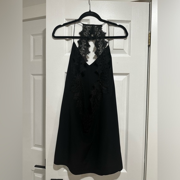 Cami NYC Black Silk Lace Open Back Soho Lingerie Mini Dress S - Picture 3 of 6